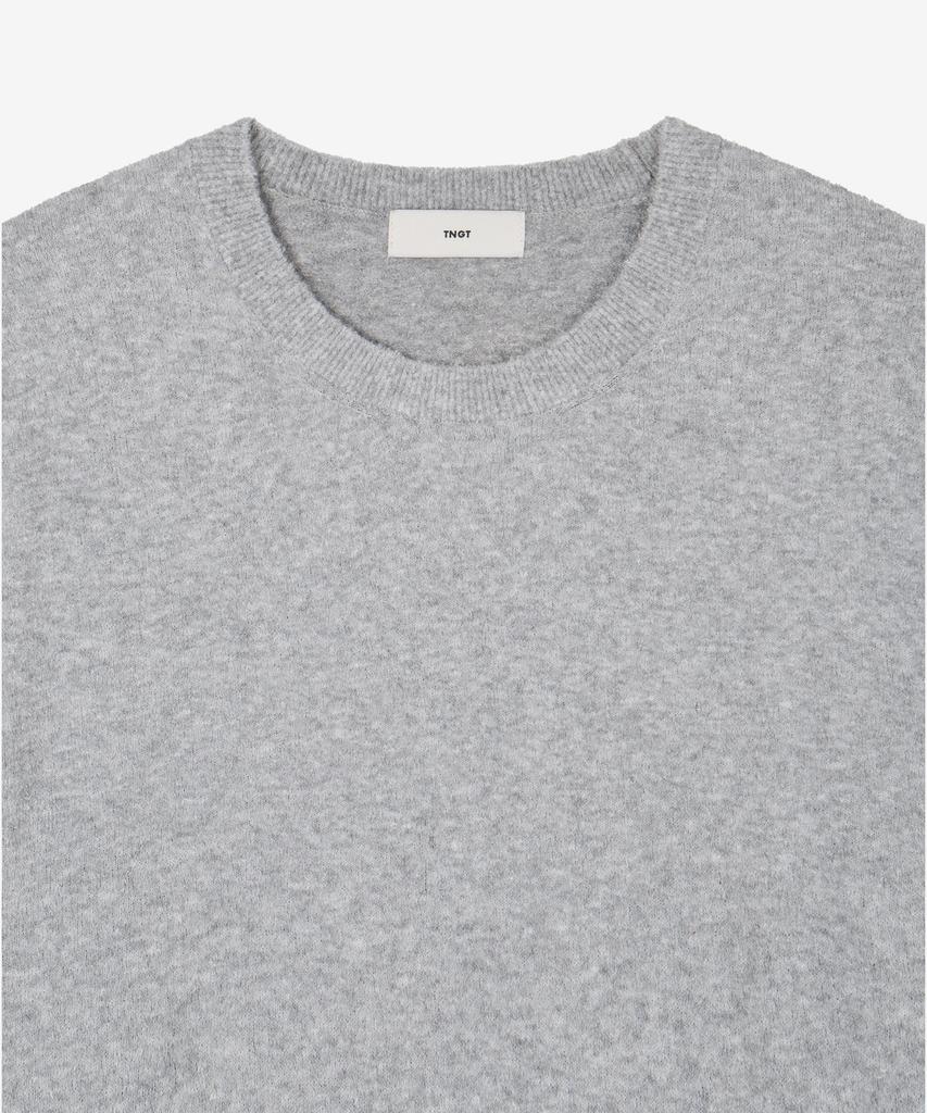 Tienjiti W Terry Crewneck Knit (Melange Gray) Tnsw6E203G2