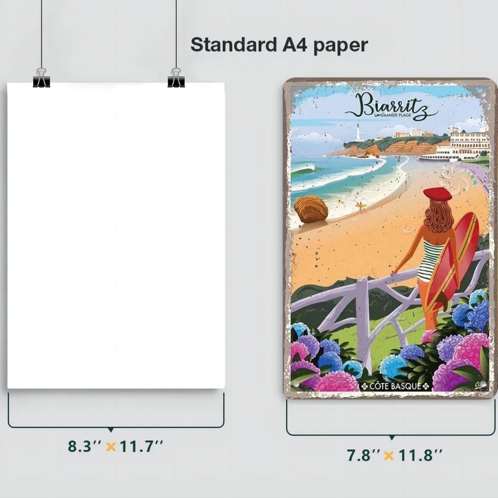 Metal Tin Signs Travel City Girls Posters Plaque Monaco Rome Biarritz Venice Metal Poster Vintage Wall Art Bar Club