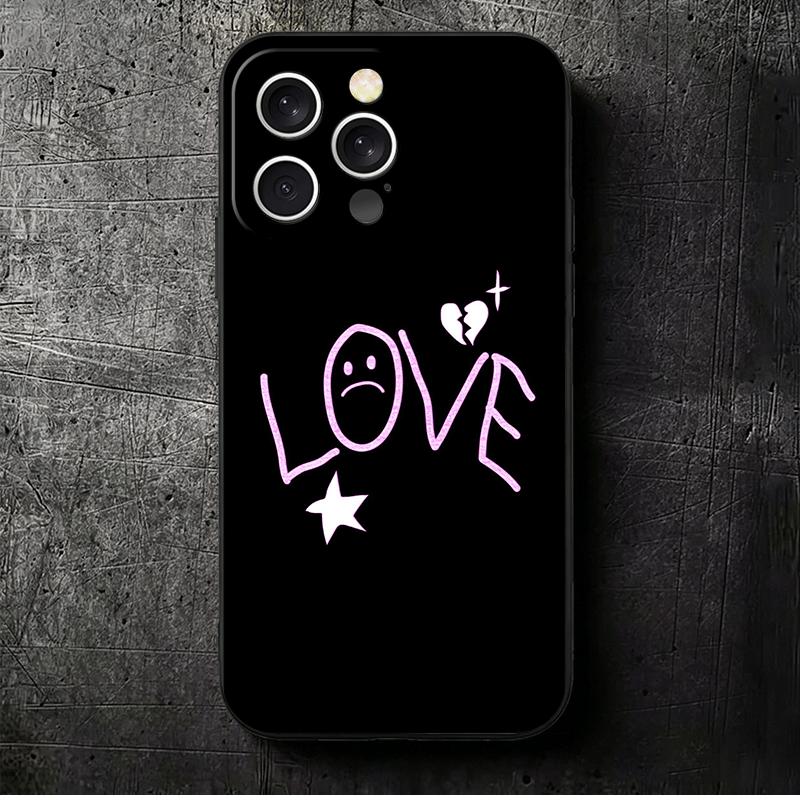

Мягкий чехол для телефона Lil Peep Hellboy Love для iPhone 16 16E 17 Air 15 Pro Max 14 Plus 13 Mini 11 12 7 Черная задняя крышка iPhone 15 Pro