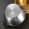 New 1pc 304 Stainless Steel Instant Noodle Bowl Korean Rice Wine Bowl With Handle Salad Snack And Fries Bowl