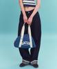 Satur Nylon Trapeze Shoulder Bag Blue