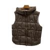 Light and thin pressed rubber hooded down vest women's short autumn and winter new warm vest jacket