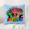 Game Sprunki Cushion Cover Natural Linen Pillowcase Set AllinOne Decor Cushion Cover for Sofa Bedroom Chair