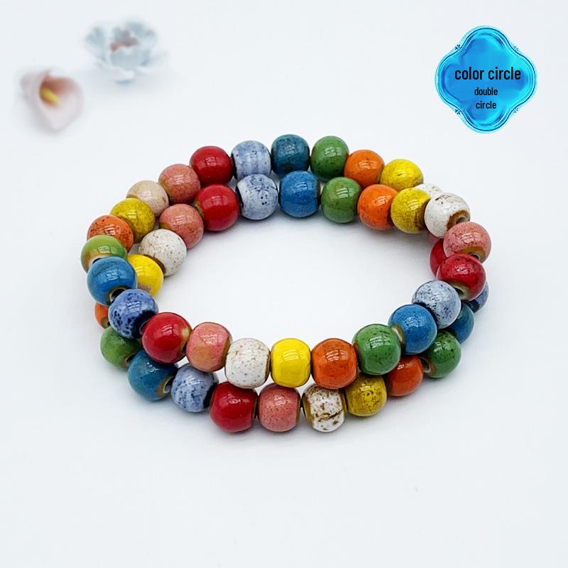 Jingdezhen Keramikarmband: Neuer chinesischer Stil handgefertigter Perlenring