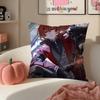 Game Genshin Diluc Cushion Cover Pillowcase Short Plush Invisible zipper Room Sofa Cushion Cover