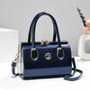 2026 New Glossy Patent Leather Handbag With A Light Luxury Temperament And A Gold Handbag With A Hand-held Mouth