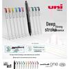 Mitsubishi UMN-S-38 Uni One-Click Kugelschreiber - Schwarze, Blaue, Rote Farben