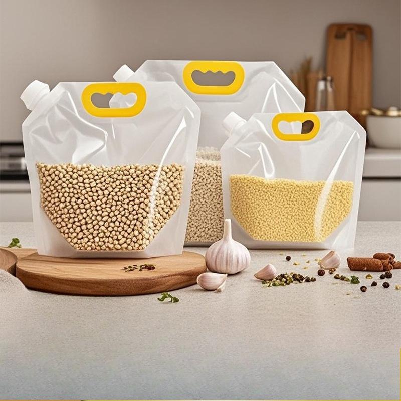 Grain Storage Sealed Bags, Grain Storage Bags, Hand-held Spout Bags, Household Rice Portioning Bags