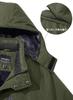 TACAVSEN Waterproof Large Winter Mountain Climbing Windbreaker Bike Snow Army Green L Jacket, Men's, Size, Warm, Plain, Stylish, Wear, Wear, Jacket,