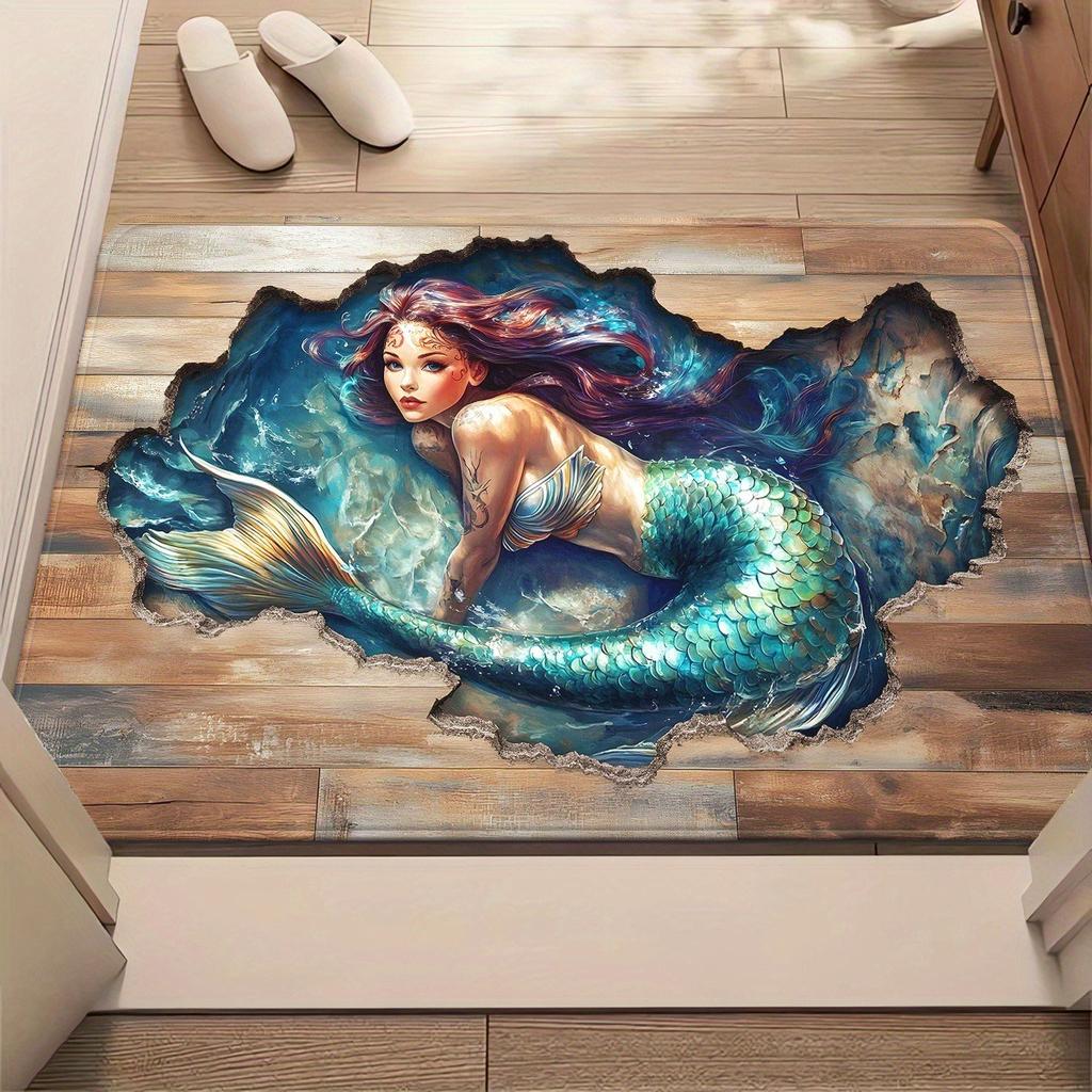 3D Astronaut Floating in Space Area Rug Cosmic Galaxy Themed Bedroom Carpet Non-Slip Living Room Mat for Teens Home Decor Gift