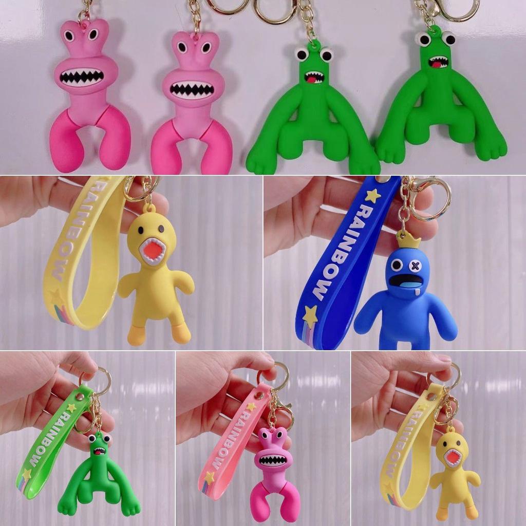 Colorful Roblox Rainbow Friends Keychain Bag Pendant For Kids Xmas Gift
