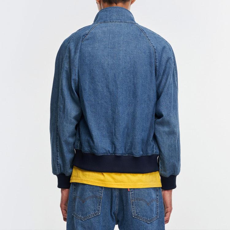 Levis Patchwork Large Pocket Raglan Casual Denim Jacket Men Jackets Blue A1940-0000