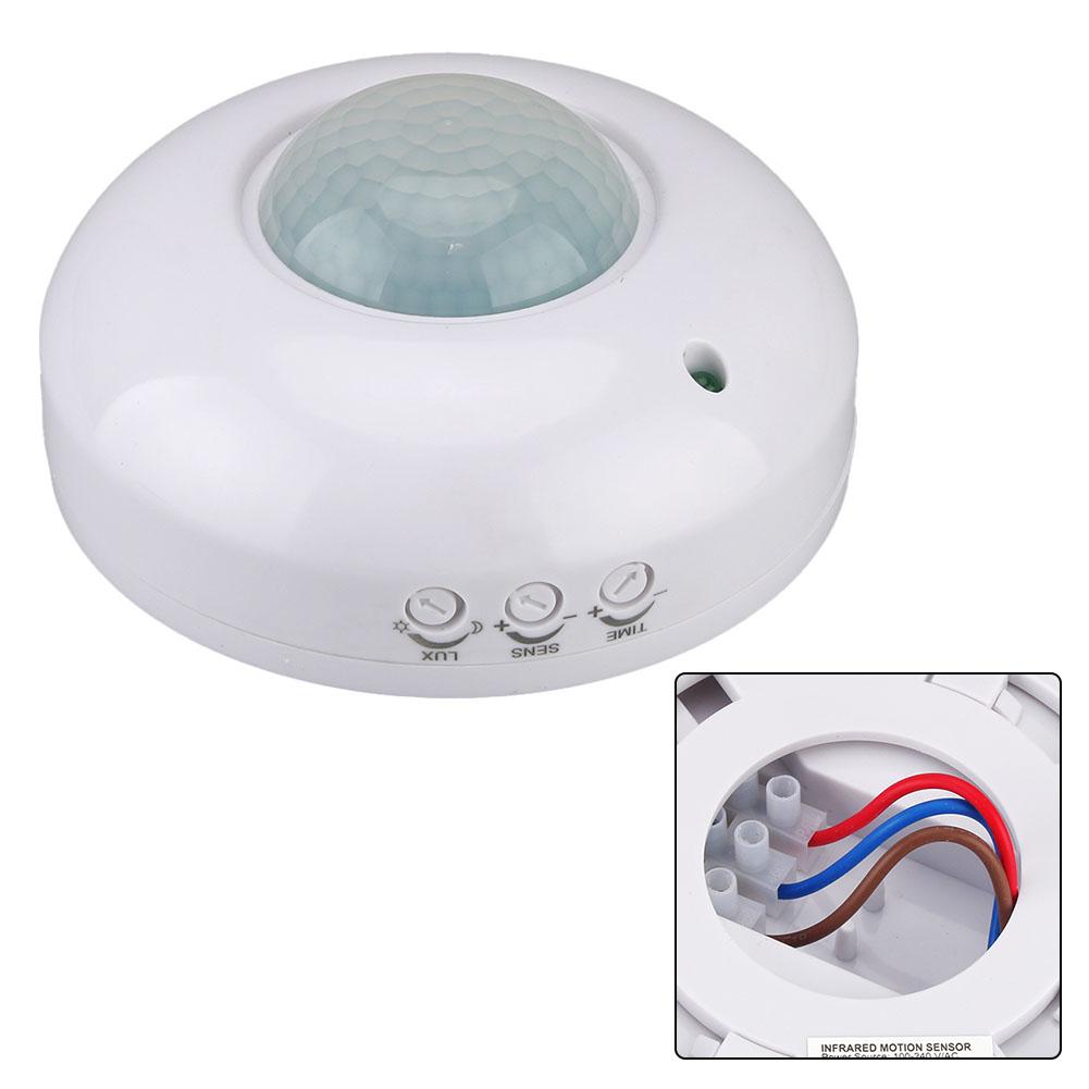 Ceiling Mount PIR Motion Sensor Switch with High Sensitivity Detection Energy saving Design and Wide Voltage Range