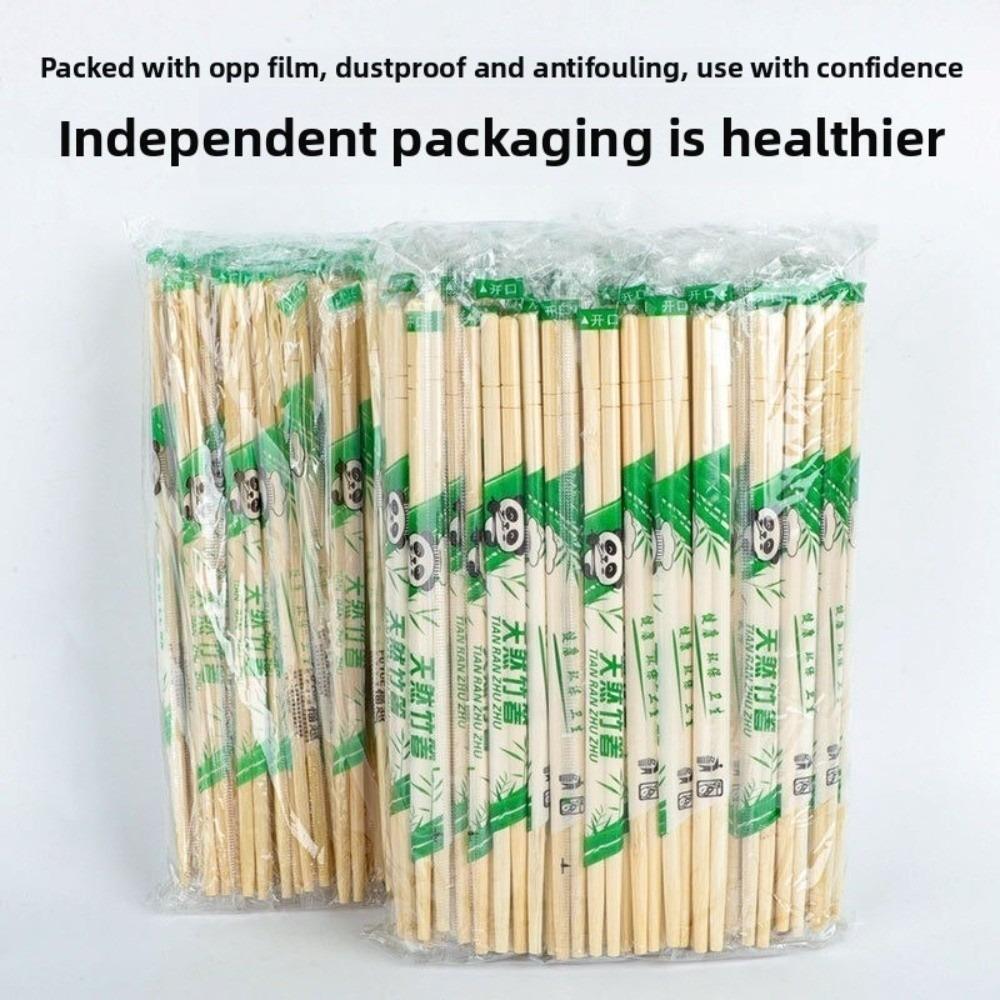 50/100pairs Hygienic Disposable Chopsticks Individual Package Single-use Bamboo Chopsticks Portable