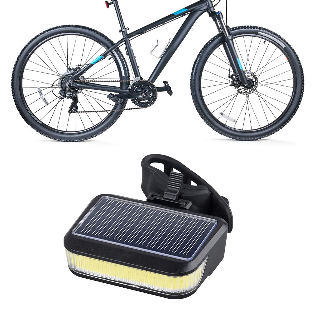 Solar Cycling Tail Lamp USB Charging Mountain Road Bike Rear Light Waterproof Bicycle Rear Night Light 30LM for Outdoor Cycling