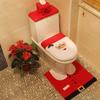 1-5Sets ChristmasToilet Seat CoverDecorations Christmas Elf Toilet Seat Cover Set ChristmasBathroom Decor Xmas Home Indoor Decor