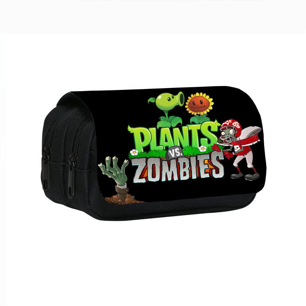 Plants Vs. Zombies Double-Layer Pencil Case for Students