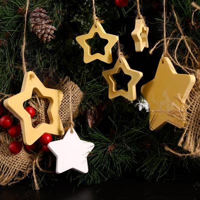 Christmas Decor Mold Diy Christmas Tree Ornament Star Pendant Mold Christmas-Themed Star Ornament Mold For Holiday Decoration