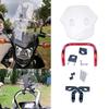 Motorcycle Fairing Windshield Extension Spoiler Wind Deflector Cruiser Windscreen Support for Universal Motorbike Comfort
