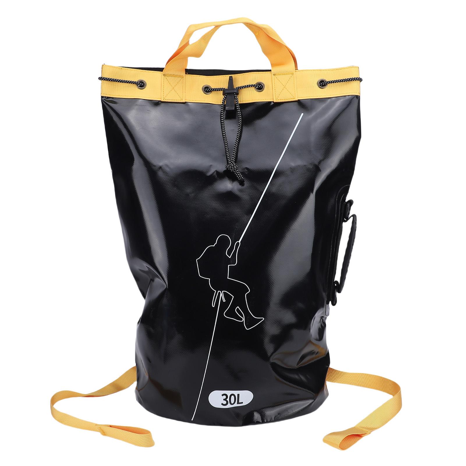 

Rope Bag Outdoor Rock Climbing Exploration Equipment Storage Backpack PVC for Professional Rescue Waterfall Descent 30L