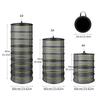Foldable Ventilated Mesh Organiser With Hanging Hook Rustproof Nylon Designs Rack For Camping Home Storage Solution