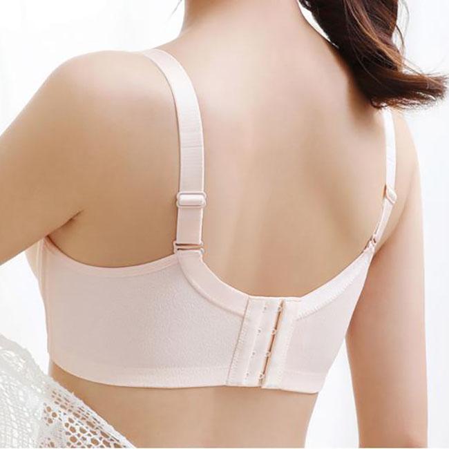 Glatter BH Damen Unterwäsche mit dunklem Muster ohne Stahlbügel Damen Latex-BH gerafft und angepasst einfarbiger BH Herbst und Winter