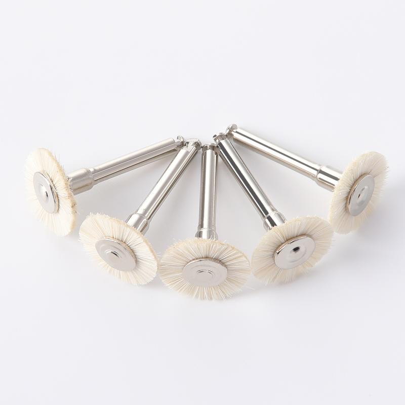 

5 шт./уп. Зубной полировальный круг 2,35 мм RA Полировщик Войлок Хлопок Белая Козья шерсть Для низкоскоростного наконечника Стоматологический инструмент