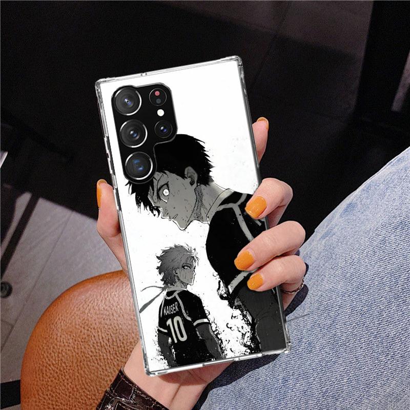 Blue Lock Isagi Yoichi Phone Case For Samsung Galaxy S24 S25 Edge S26 Ultra S23 S22 S21 Plus S20 FE + Personalized Print Cover G
