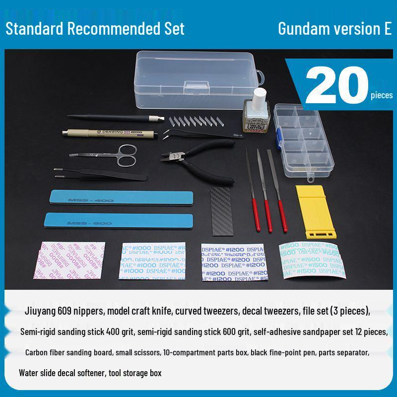 Gundam Model Beginner Kit: Sharp Nippers & Polishing Tools