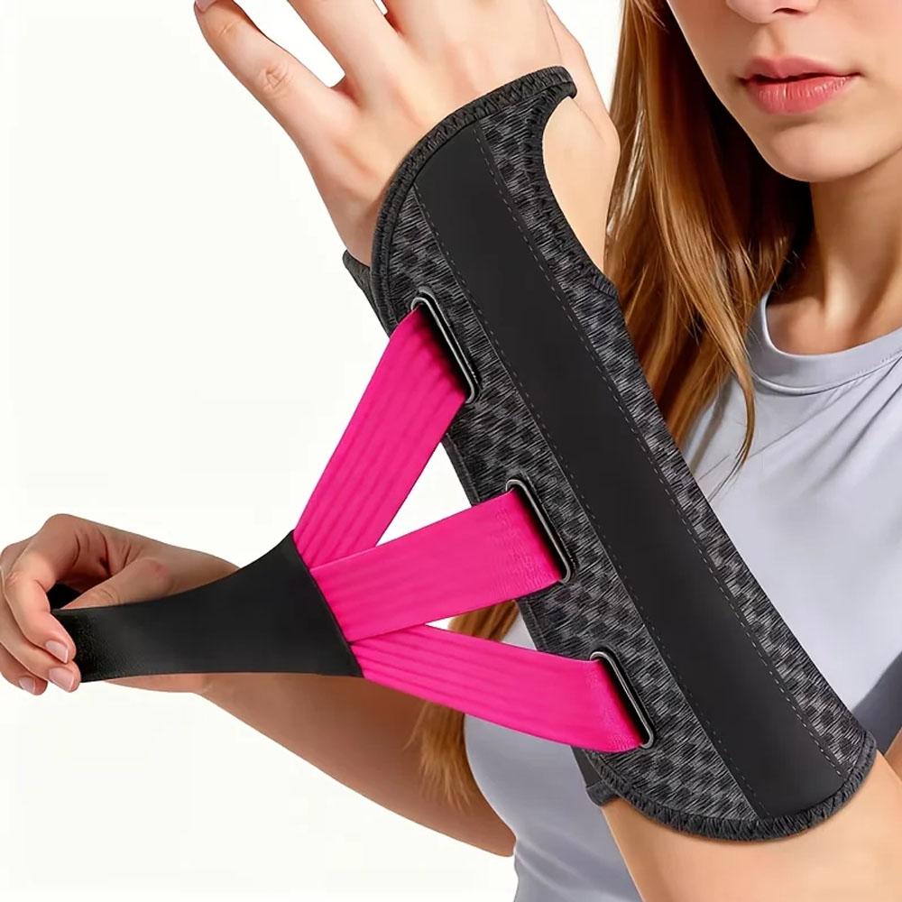 

Breathable Wrist Support Brace with a Y-Shaped Reinforced Structure That Provides Dynamic Pressure at Four Points Right розовый