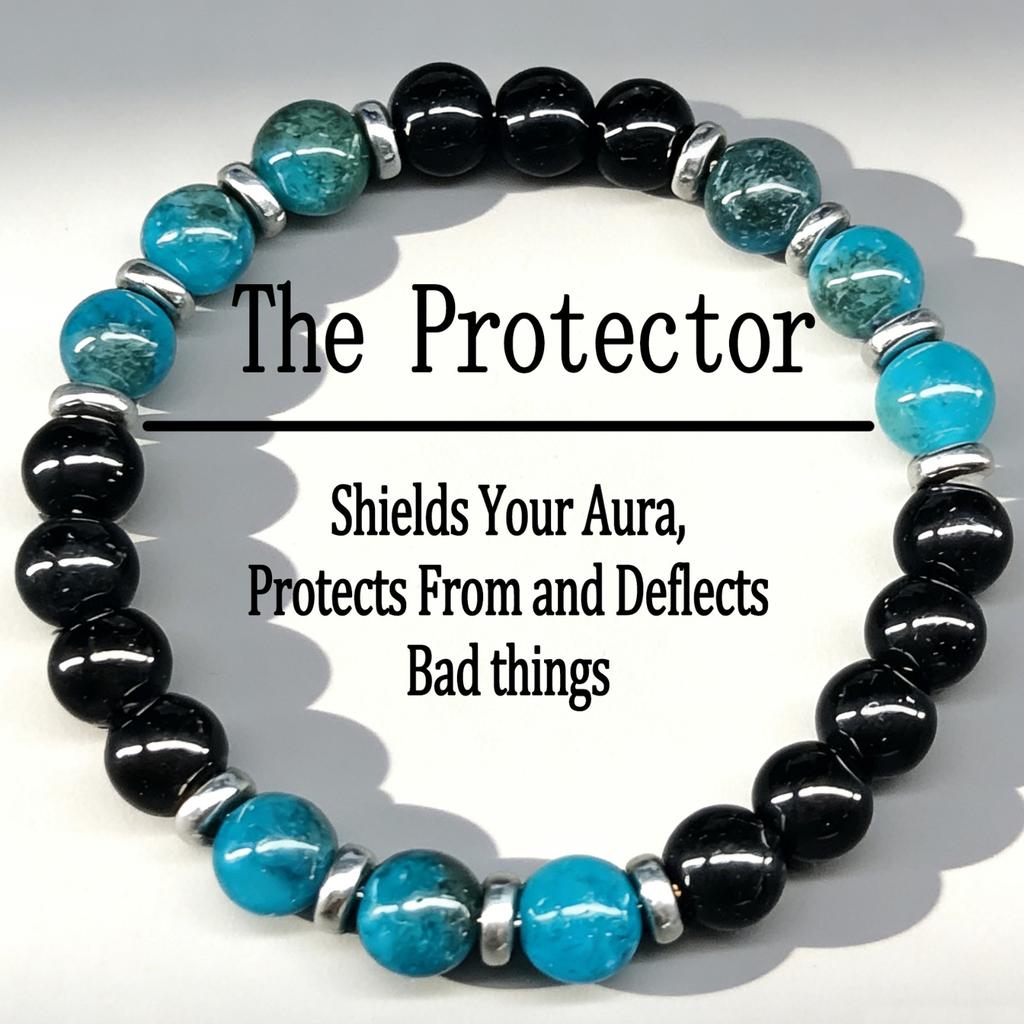 Bead Stone Bracelet, Vintage Multicolor Cardboard Lobster Clasp Bracelet Jewelry