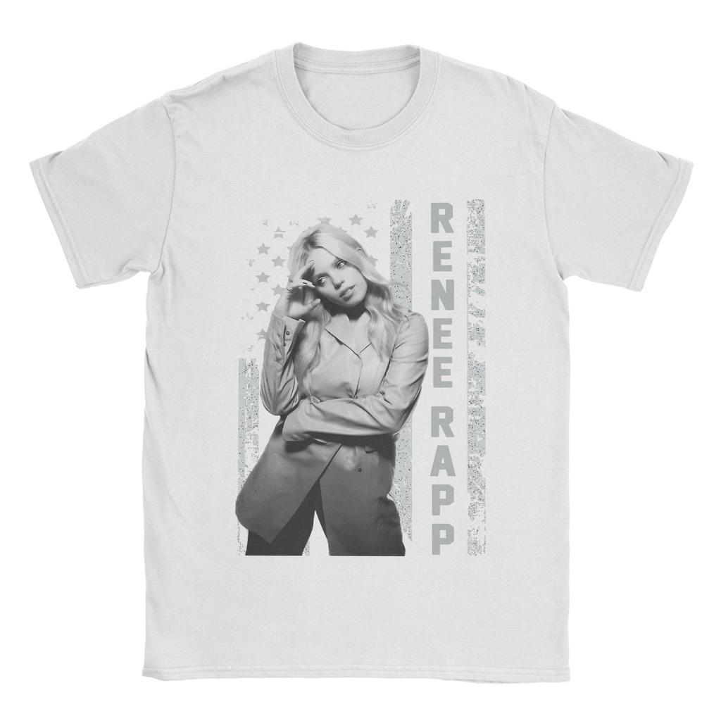 Unisex S Renee Rapp T Shirts Cotton Clothes Vintage Short Sleeve Round Collar Tee Shirt Graphic Printed TShirt