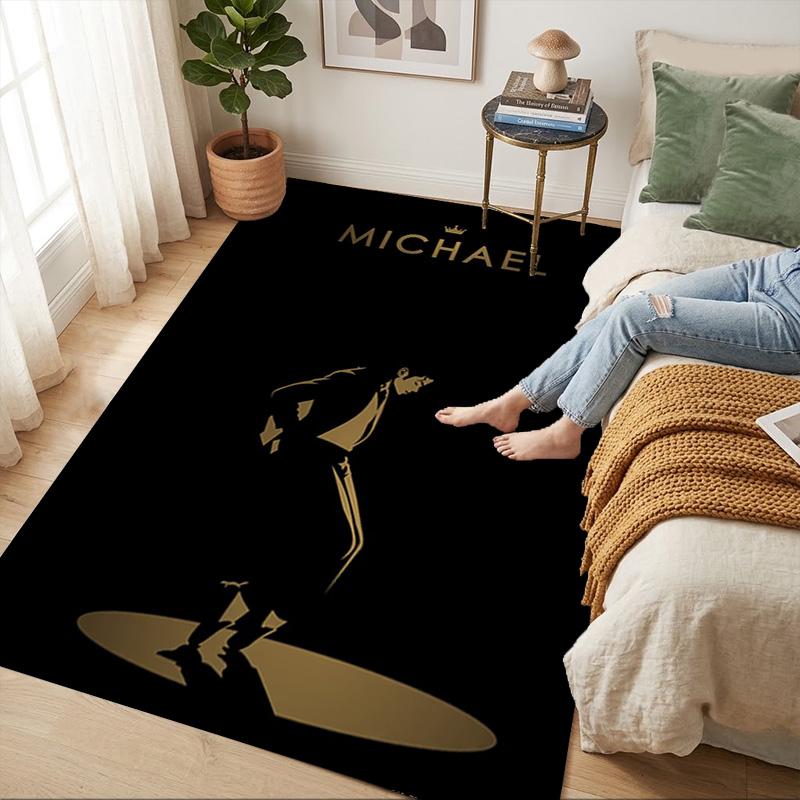 Tappeto Antiscivolo per Soggiorno Michael Jackson Tappeto Morbido per Camera da Letto Sala Giochi Stanza dei Bambini Divano Ufficio Decorazione Casa Zerbino
