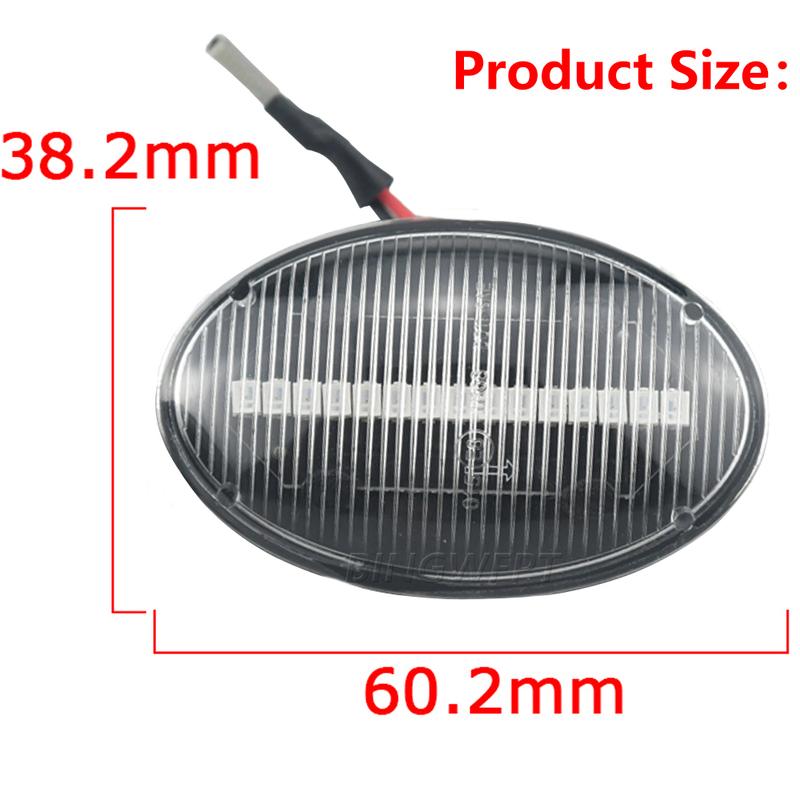 Left+Right Side Marker Lihgt For Opel Astra F T92 Van/Cabrio 1991-2000 Car Dynamic LED Turn Signal Lamp For Opel Vita 1995-2004