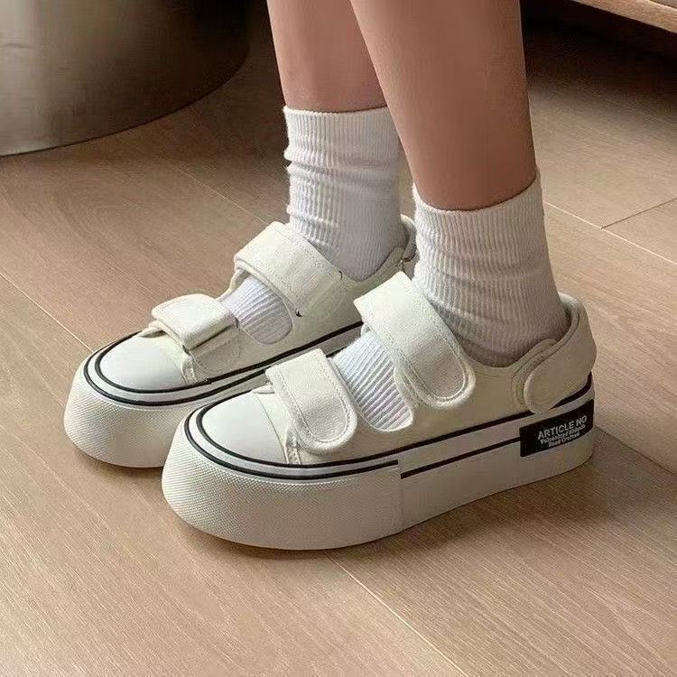 Canvas Shoes Niche Design Spring and Summer New Light Mouth Velcro Casual Child