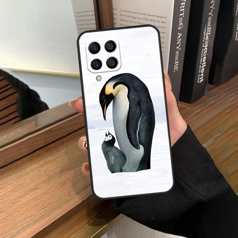 Penguin Snow Arctic Cute Animal Case For Samsung Galaxy M56 M06 M16 M36 M52 M32 M12 M54 M34 M14 M35 M55 M15 M11 M31 M13 M53