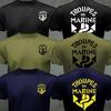 Frankreich Marine Truppen Französisch Kolonial Truppen T Hemd Männer Marines Militärische Taktische Casual Herren T-Shirt Schwarz Armee Grün T Hemd