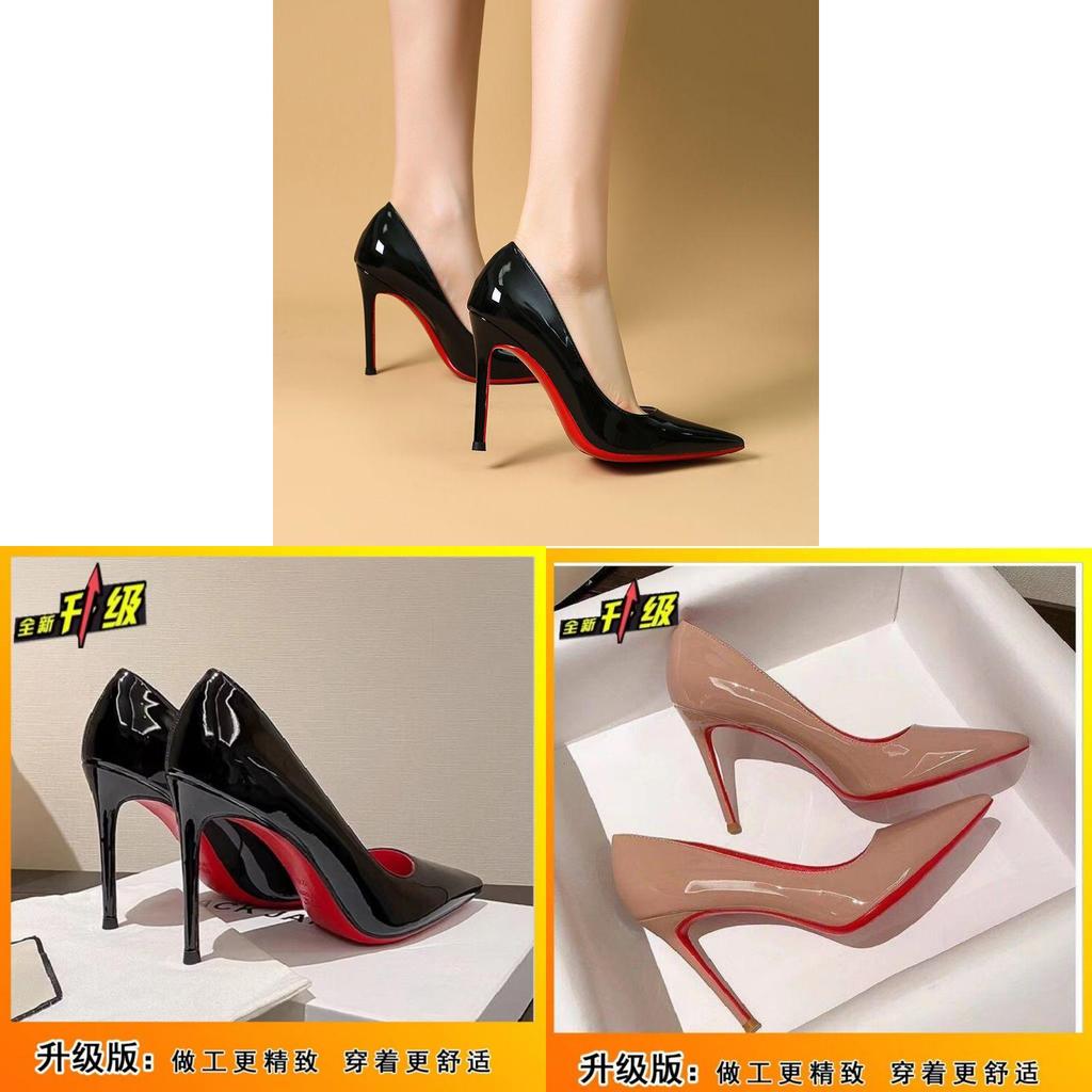 High Heels Für Damen Mit Spitzem Zeh Pu Slipon Elegante Frühjahrs Büro Schuhe