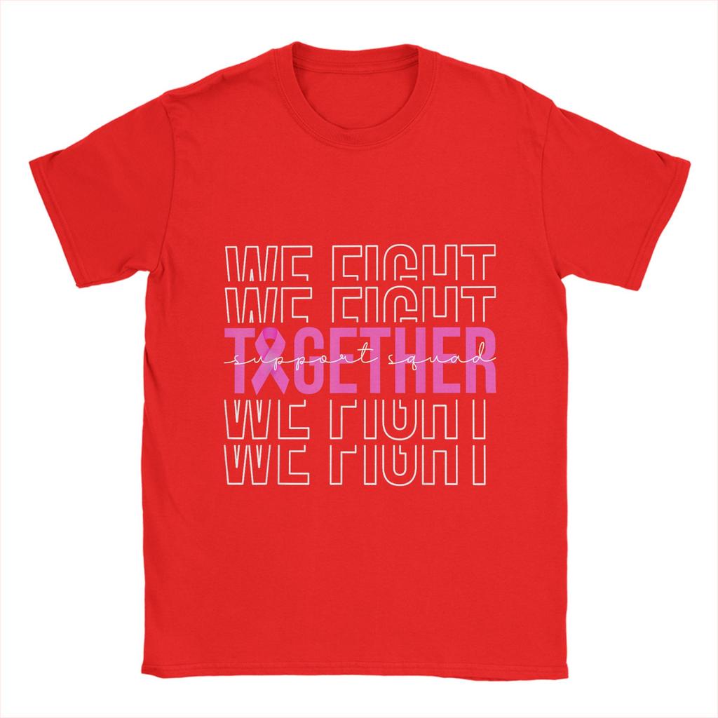 Vintage T Shirt Summer Fight Is Our Fight Breast Cancers  Leisure T-Shirts  100% Cotton Tee Shirt for Adult  Short Sleeve Tops