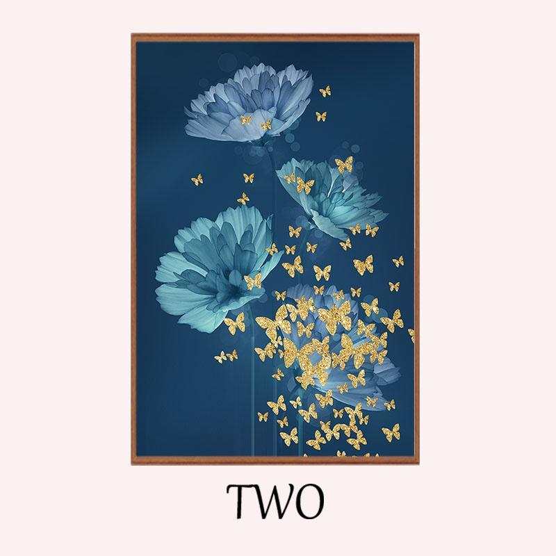 Poster For Living Room Decoration Modern Style Wall Art Decoration Canvas Oil Painting Peacock Elk Goldfish Flower Canvas Pictures