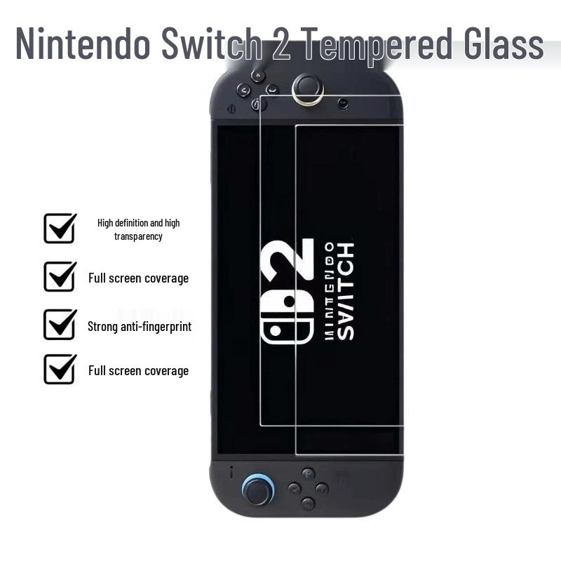 Nintendo Switch2 Tempered Glass Screen Protector for Lite, OLED, and 2nd Gen Models