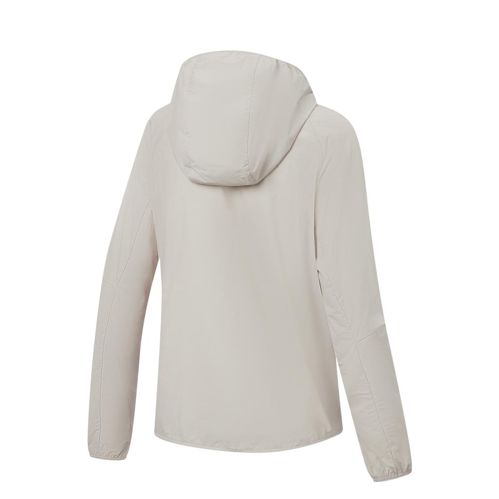 Li-Ning Plain Color Hooded Simple Comfortable Windbreaker Women outerwear AFDW464-2