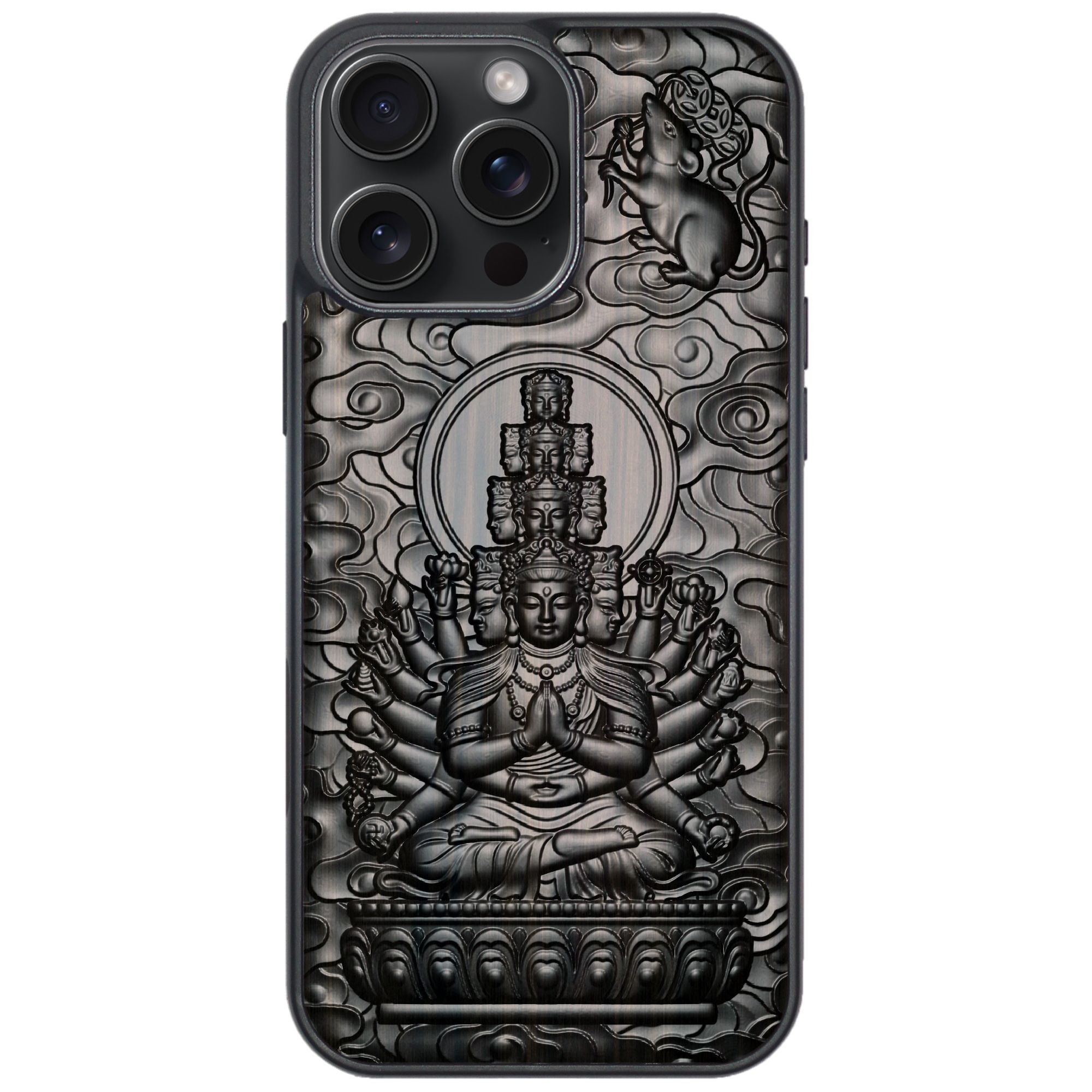 

Apple 16promax mobile phone case iPhone16 protective case 15 ebony relief 14 zodiac patron saint iphone16pro max