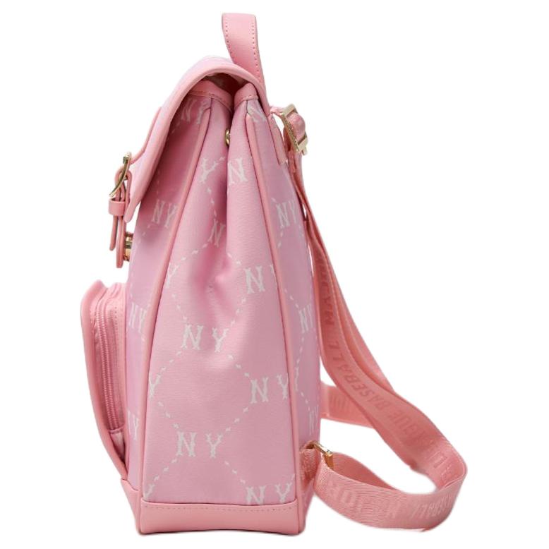 New MLB Polyester Backpack Women's Pink 7ABKMD45N-50PKL