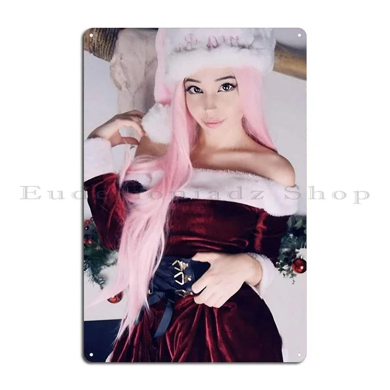 Belle Delphine Gamer Girl Metal Sign Bar Cave Wall Decor Wall Mural Cinema create Tin Sign Poster