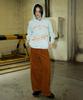 MAGOODGAN Petro 4813 Corduroy Flare Wide Fit Cream Pants