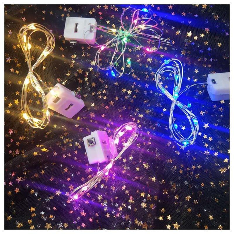 1m / 2m LED Light String for Christmas Garland, Party, Wedding Decoration, Christmas Tree, Flash Fai