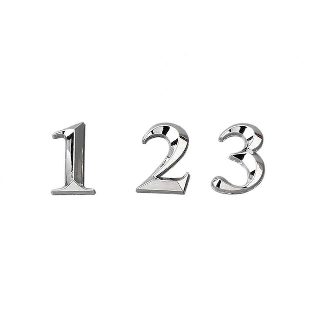 Plated House Door Plaque Address Number Digit Figure Plate Sign Office Address Hotel Home Decor