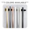 Gold Vertical Heated Towel Rail for Large Towels & Bathrobes, Hidden Wiring Bathroom Towel Rack with Temp & Time Control