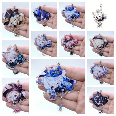Original God Star Dome Charlotte Sigwen Linnet Linni Keychain Acrylic Double-sided Sandwich Cartoon Bag Pendant